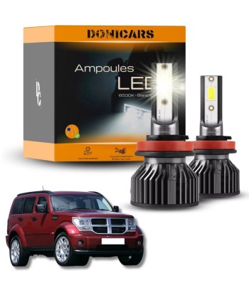 Pakiet żarówek LED H4 Dodge Nitro (2006-2011) - zestaw LED rembourrage situé sous