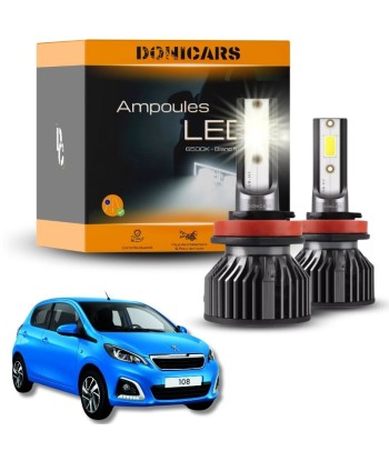 Pakiet żarówek LED H4 Peugeot 108 (2014-2021) - zestaw LED brillant des détails fins