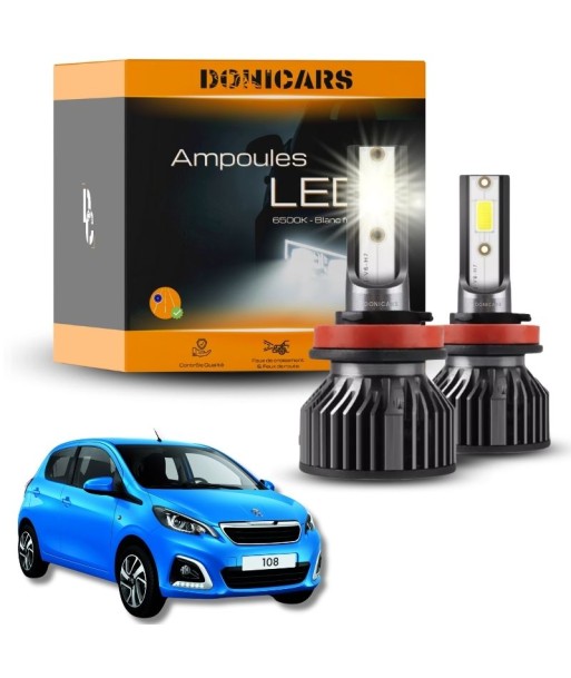 Pakiet żarówek LED H4 Peugeot 108 (2014-2021) - zestaw LED brillant des détails fins