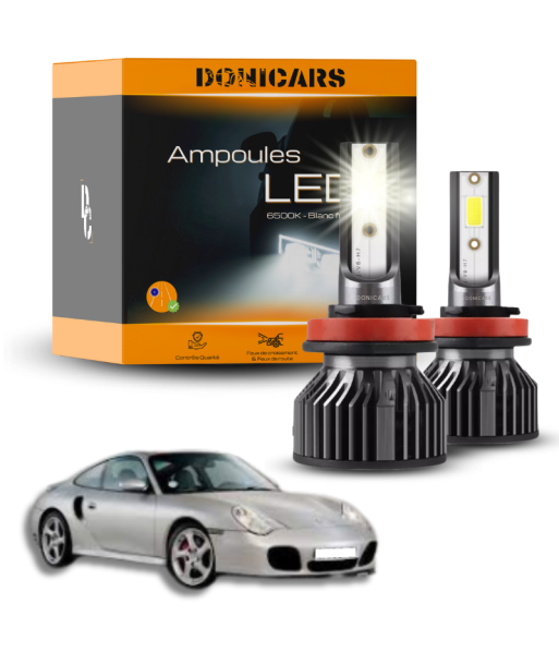 Pakiet żarówek LED H7 Porsche 911 (996) (1997 do 2004) - zestaw LED en ligne des produits 