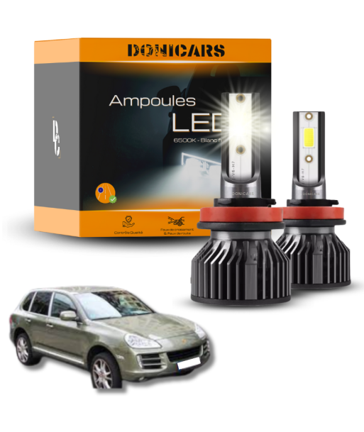 Pakiet żarówek LED H7 Porsche Cayenne (955 - 957) (2002 do 2010) - zestaw LED acheter en ligne