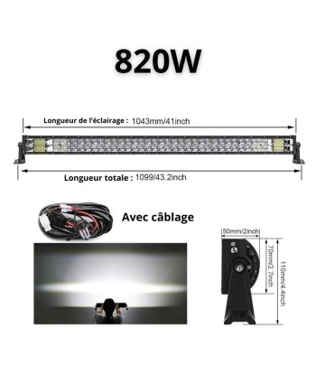 Listwa LED 4x4, ciężarówka, quad i samochód - rampa LED dużej mocy i dalekiego zasięgu Paris Déstockage Promo