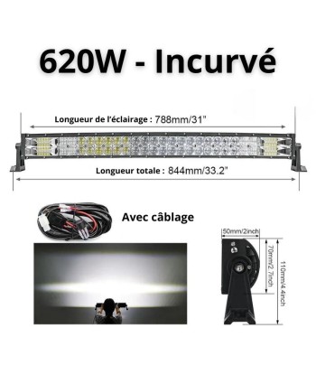 Listwa LED 4x4, ciężarówka, quad i samochód - rampa LED dużej mocy i dalekiego zasięgu Paris Déstockage Promo