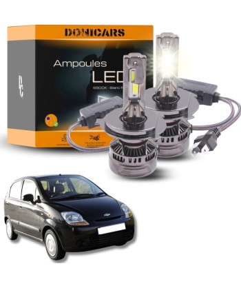 Pack Ampoules LED H4 140W Canbus - Chevrolet Matiz (2005 à 2009) est présent 