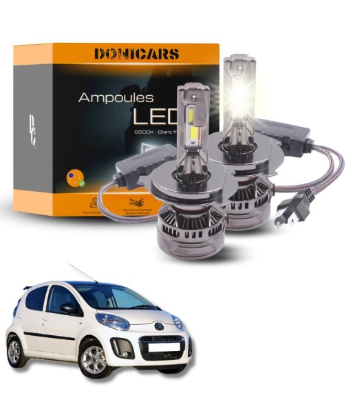 Pack Ampoules LED H4 140W Canbus - Citroën C1 (2005 à 2014) Véritable concentré