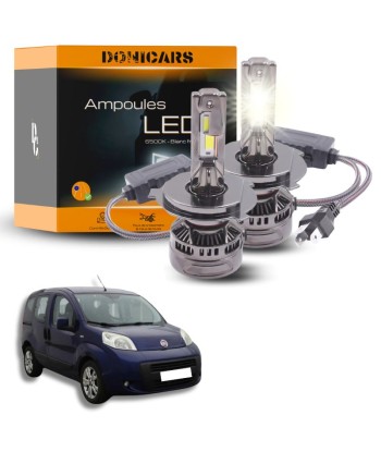 Pack Ampoules LED H4 140W Canbus - Fiat Qubo (2008 à 2020) rembourrage situé sous