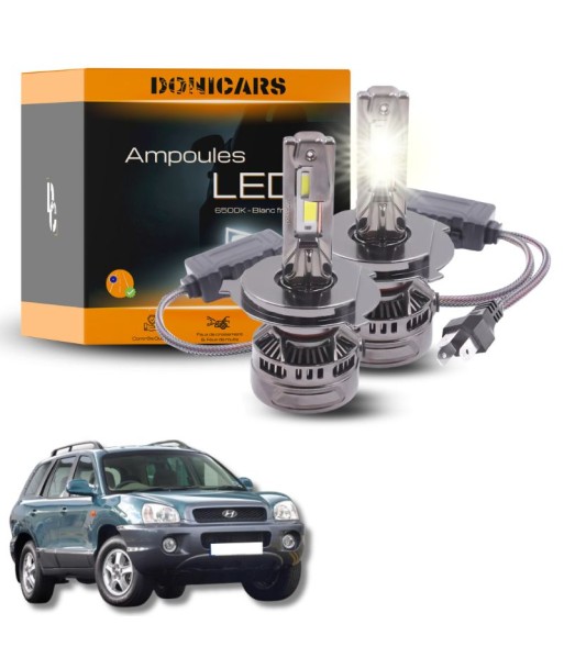 Pack Ampoules LED H4 140W Canbus - Hyundai Santa Fe 1 (2000 à 2006) Fin de série