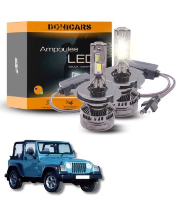 Pack Ampoules LED H4 140W Canbus - Jeep Wrangler 2 (TJ) (1997 à 2006) les muscles