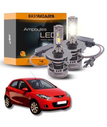 Pack Ampoules LED H4 140W Canbus - Mazda 2 phase 2 (2008 à 2014) est présent 