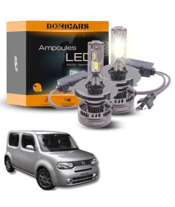 Pack Ampoules LED H4 140W Canbus - Nissan Cube III Z12 (2008 à 2015) le des métaux précieux