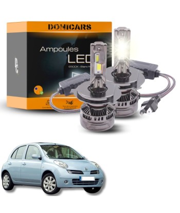 Pack Ampoules LED H4 140W Canbus - Nissan Micra III (2003 à 2010) prix pour 