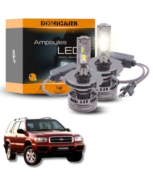 Pack Ampoules LED H4 140W Canbus - Nissan Pathfinder R50 (1996 à 2004) français