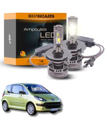 Pack Ampoules LED H4 140W Canbus - Peugeot 1007 (2005 à 2009) Pour