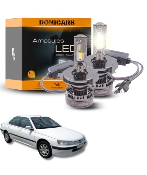 Pack Ampoules LED H4 140W Canbus - Peugeot 406 (1995 à 2004)  Feux de croisement et feux de route chez Cornerstreet bien 