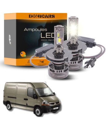 Pack Ampoules LED H4 140W Canbus - Renault Master 2 (1997 à 2010)  Feux de croisement + Feux de route Les magasins à Paris et en Île-de-France