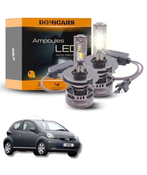 Pack Ampoules LED H4 140W Canbus - Toyota Aygo (2005 à 2014) pas cher chine