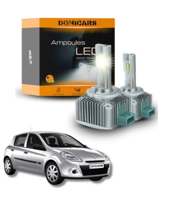 Ampoules Xenon LED D1S Clio 3 (2005 à 2014) - Pack Ampoules Xenon LED Renault Clio Véritable concentré