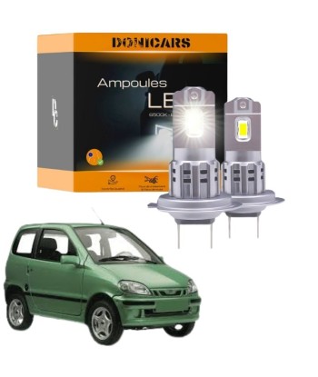 Pack Ampoules LED H7 pour Microcar Virgo (2000 à 2007) "Type Halogène" 80W - Phares Avants Microcar pas cher chine