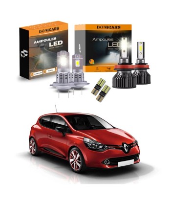 Pack Ampoules LED Complet Renault Clio 4 (2012 à 2019) - Feux de Position, Feux de Croisement + Feux de Route 2 - 3 jours ouvrés.