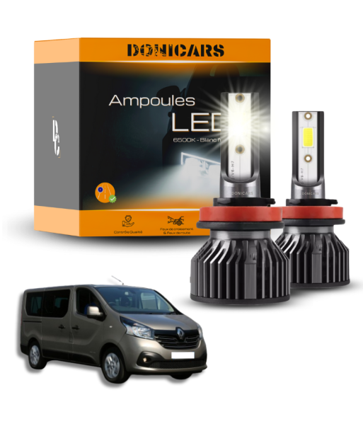 Pack Ampoules LED H4 Renault Trafic 3 (2014 à 2024)  - Kit LED 50% de réduction en Octobre 2024