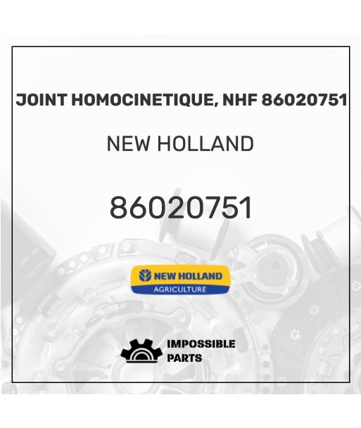 JOINT HOMOCINETIQUE, NHF 86020751 pas cher 