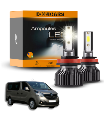 Pack Ampoules LED H4 Renault Trafic 3 (2014 à 2024)  - Kit LED plus qu'un jeu 