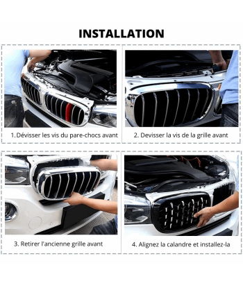 Grill Grill BMW Seria 5 2010-2016 Diamond Style ABS sélection de produits