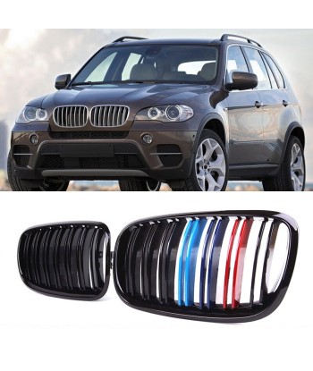 Grille BMW X5 X6 E70 E71 E72 (2007-2014) Grille nadwozia M Power Style Double Line Auto ABS Zderzak suggérées chez