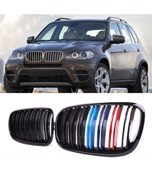 Grille BMW X5 X6 E70 E71 E72 (2007-2014) Grille nadwozia M Power Style Double Line Auto ABS Zderzak suggérées chez